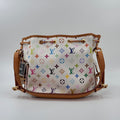 Louis Vuitton Petit Noe Multicolor White Drawstring Bucket Bag