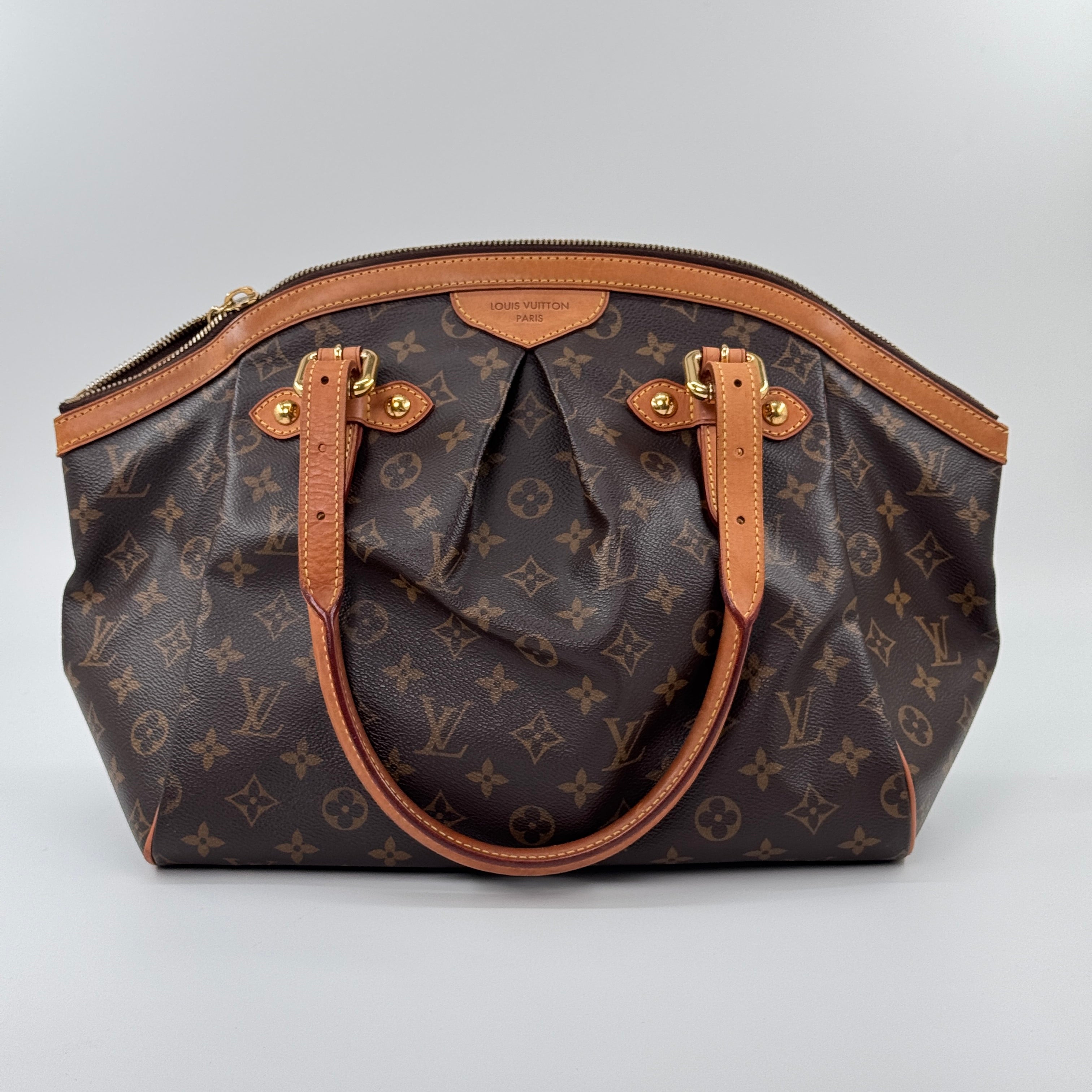 Louis Vuitton Tivoli GM Monogram Canvas Handbag Vintage LV Satchel Bag