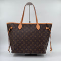 Pre‑owned Louis Vuitton Neverfull MM Monogram Canvas Tote Shoulder Bag