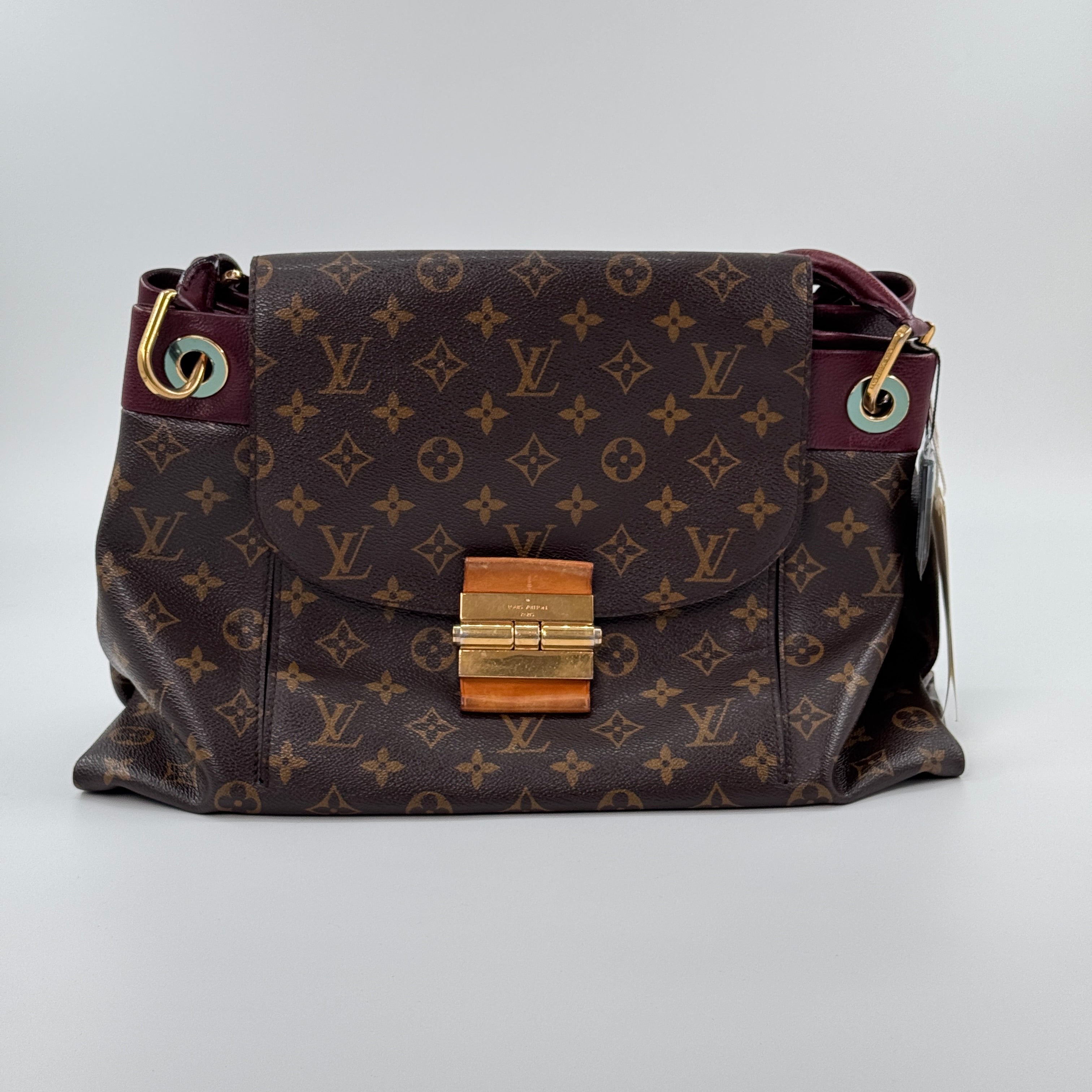 Pre‑owned Louis Vuitton Monogram Olympe Shoulder Crossbody Bag With Turn Lock