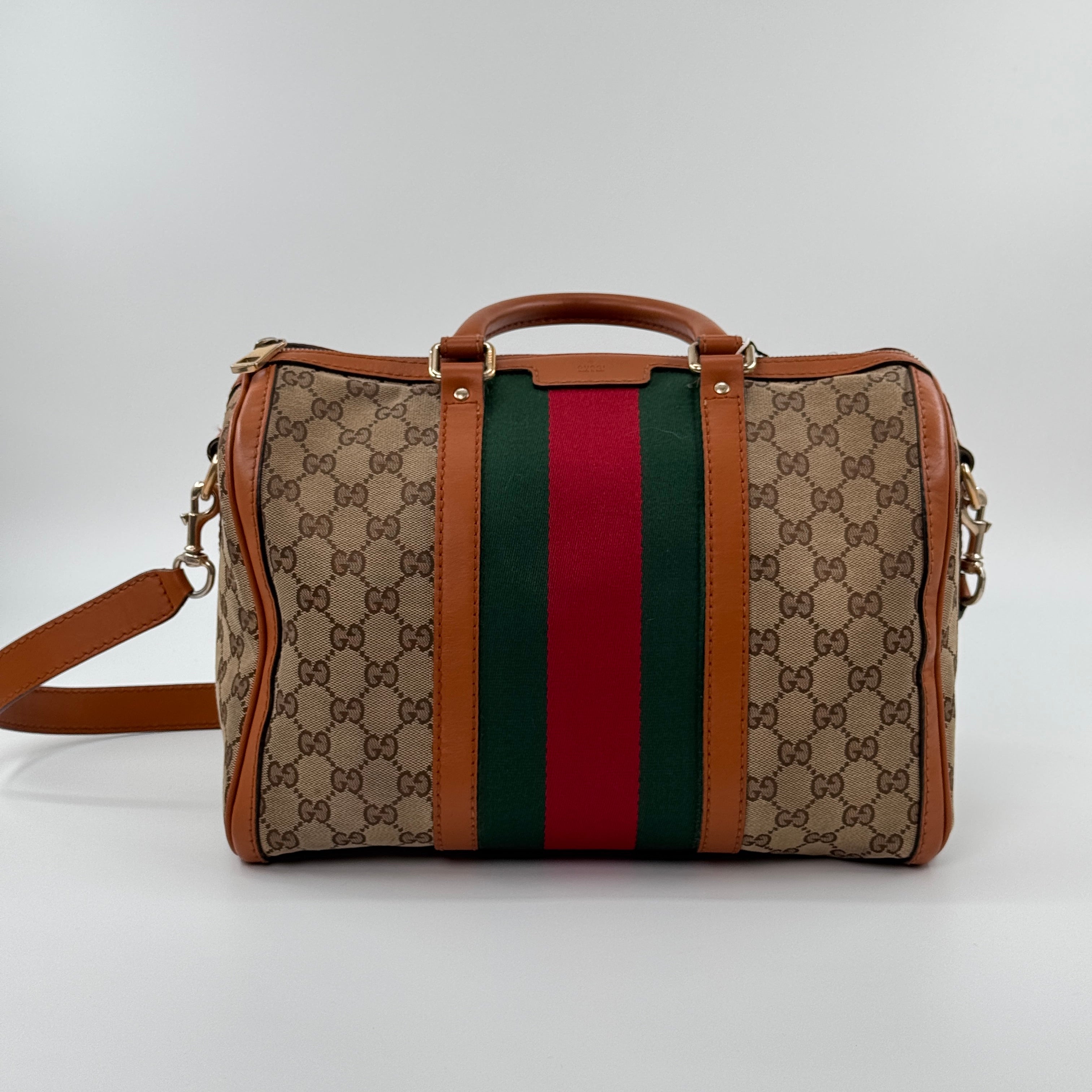 Gucci Vintage Web Boston Medium