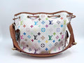 Louis Vuitton canvas Crossbody Bags LV x Murakami White Multicolore Petit Noe Drawstring Bucket Crossbody Bag Adjustable Strap