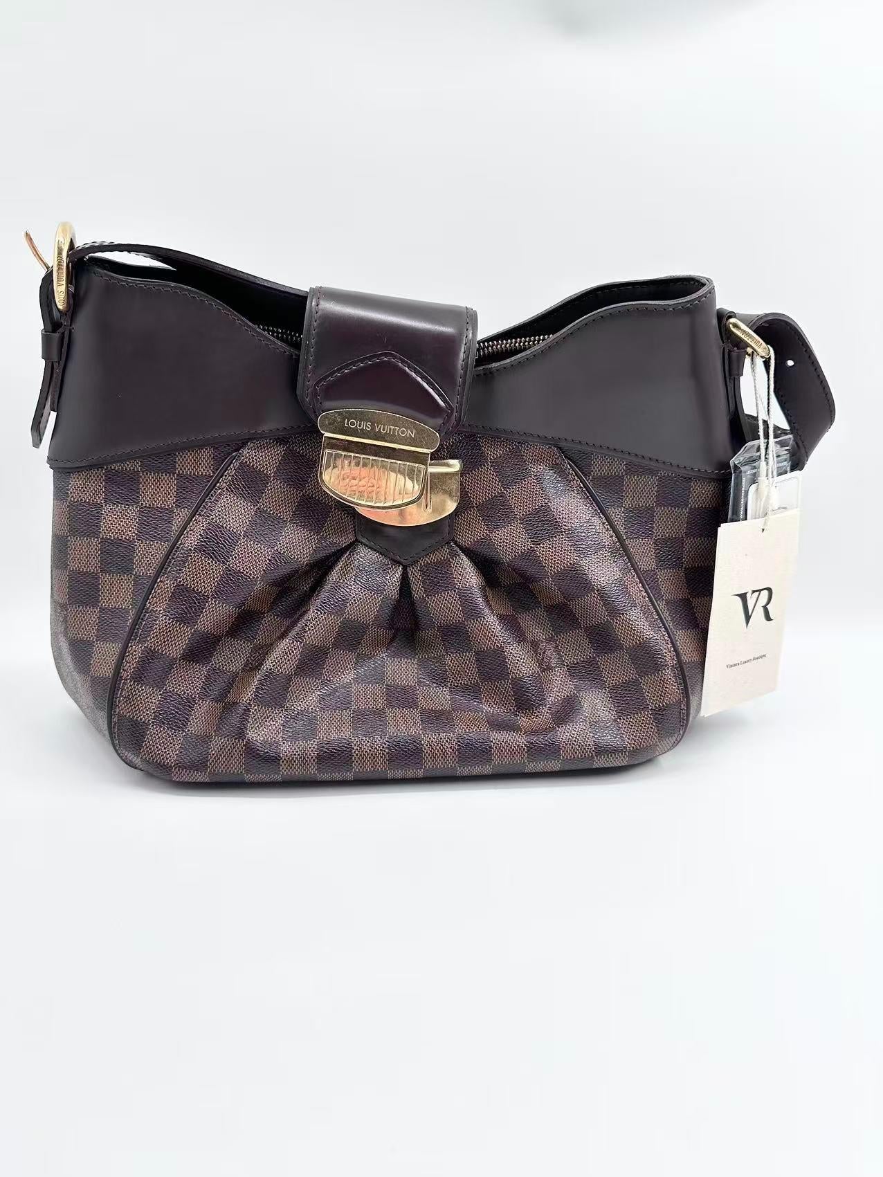 Louis Vuitton canvas Shoulder Bags Sistina PM Damier Ebene – Excellent Condition with Dust Bag