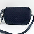 GUCCI Bree Mini Microguccissima Navy Crossbody Camera Bag Style