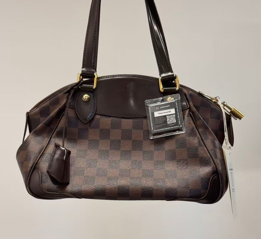 Pre‑owned Louis Vuitton Verona PM Damier Ebene Shoulder Handbag