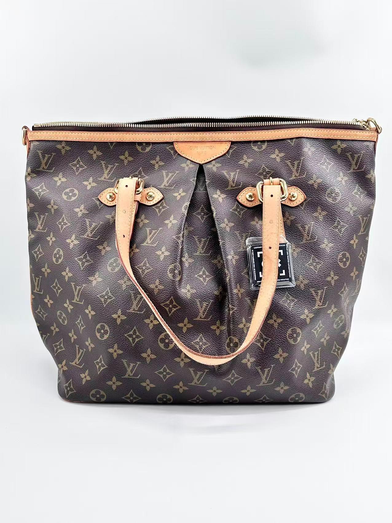 Louis Vuitton pvc Tote Bags Palermo PM Monogram Zip Tote Shoulder Bag
