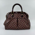 Pre-owned Louis Vuitton canvas Shoulder Bags Trevi PM Damier Ebene 2 Way Top Handle Shoulder Bag