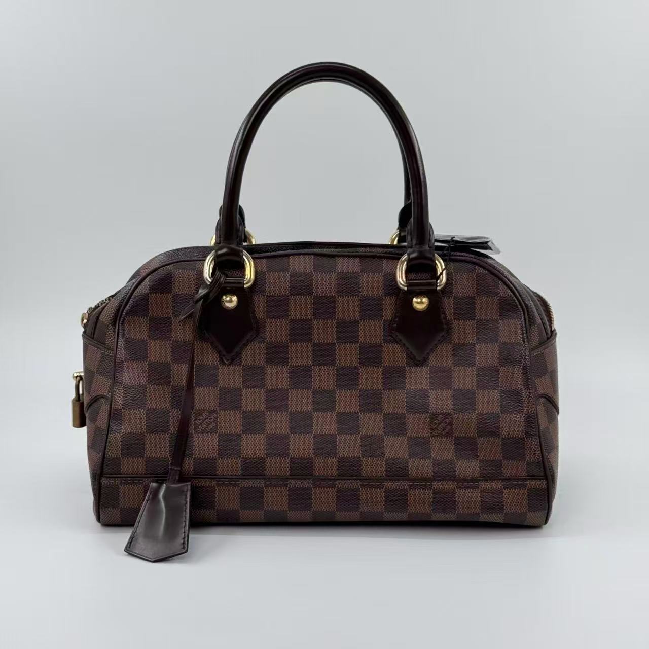 Pre‑owned Louis Vuitton Speedy 25 Damier Ebene Boston Handbag