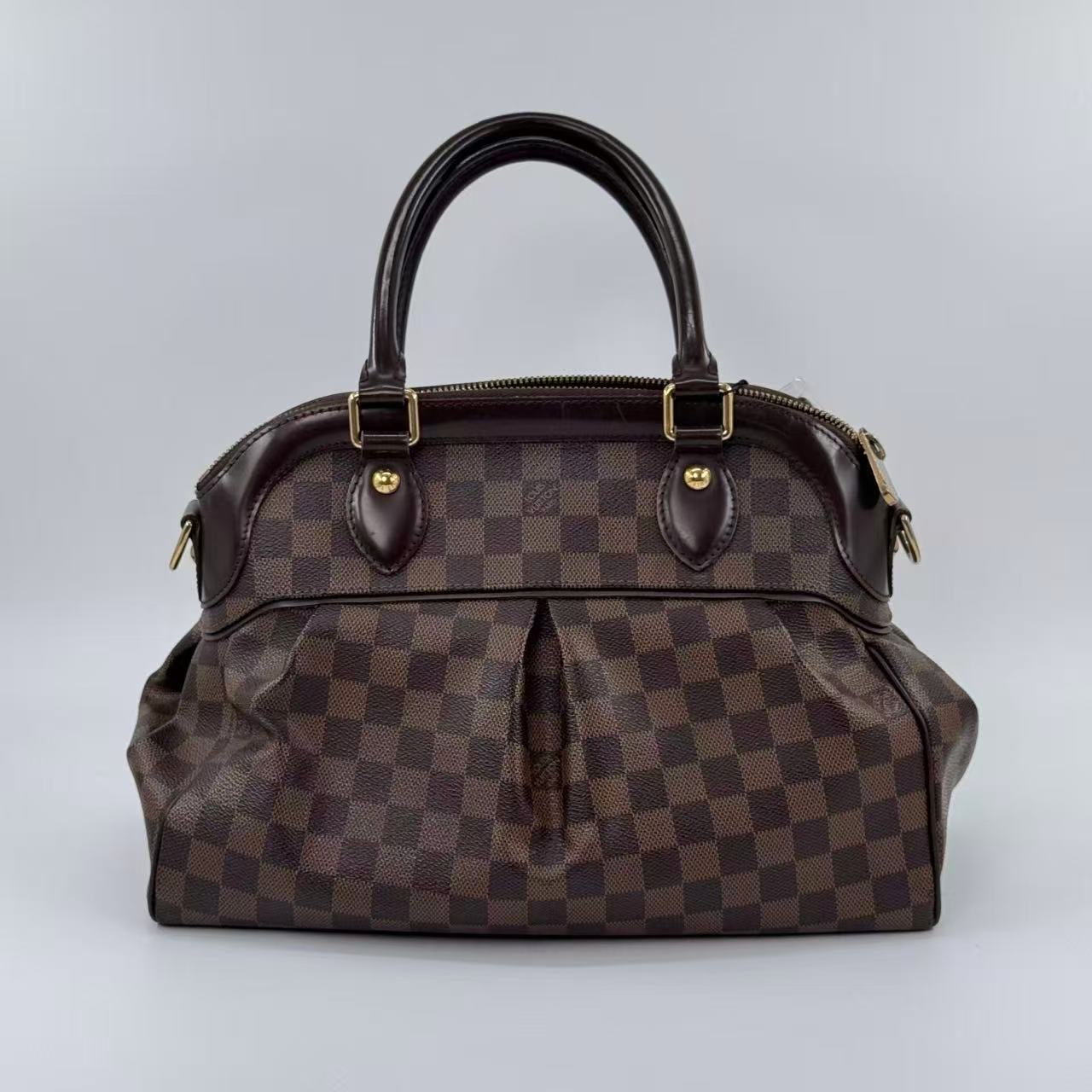 Louis  Vuitton Pleaty Bag Damier Ebebe Canvas Shoulder Bag