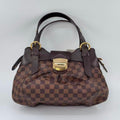 Pre‑owned Louis Vuitton Sistina PM Damier Ebene Shoulder Tote Bag