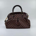Pre-owned Louis Vuitton canvas Shoulder Bags Trevi PM Damier Ebene 2 Way Top Handle Shoulder Bag