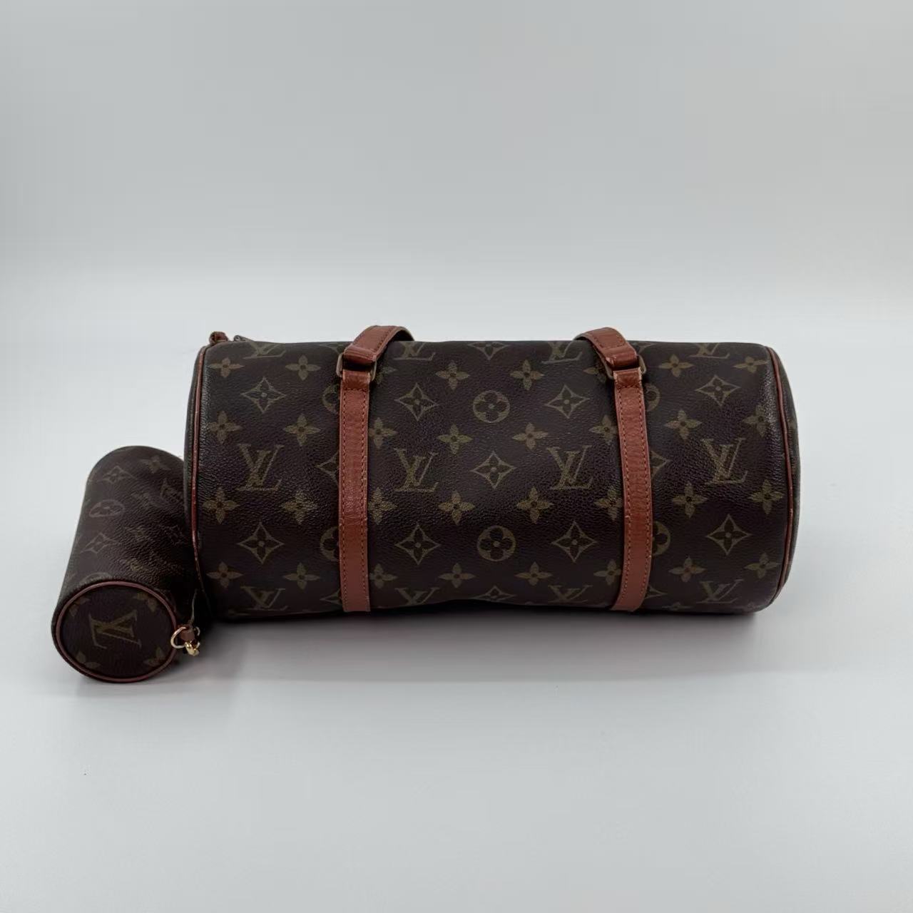 Louis Vuitton Monogram Papillon 30 Bag with Pouch