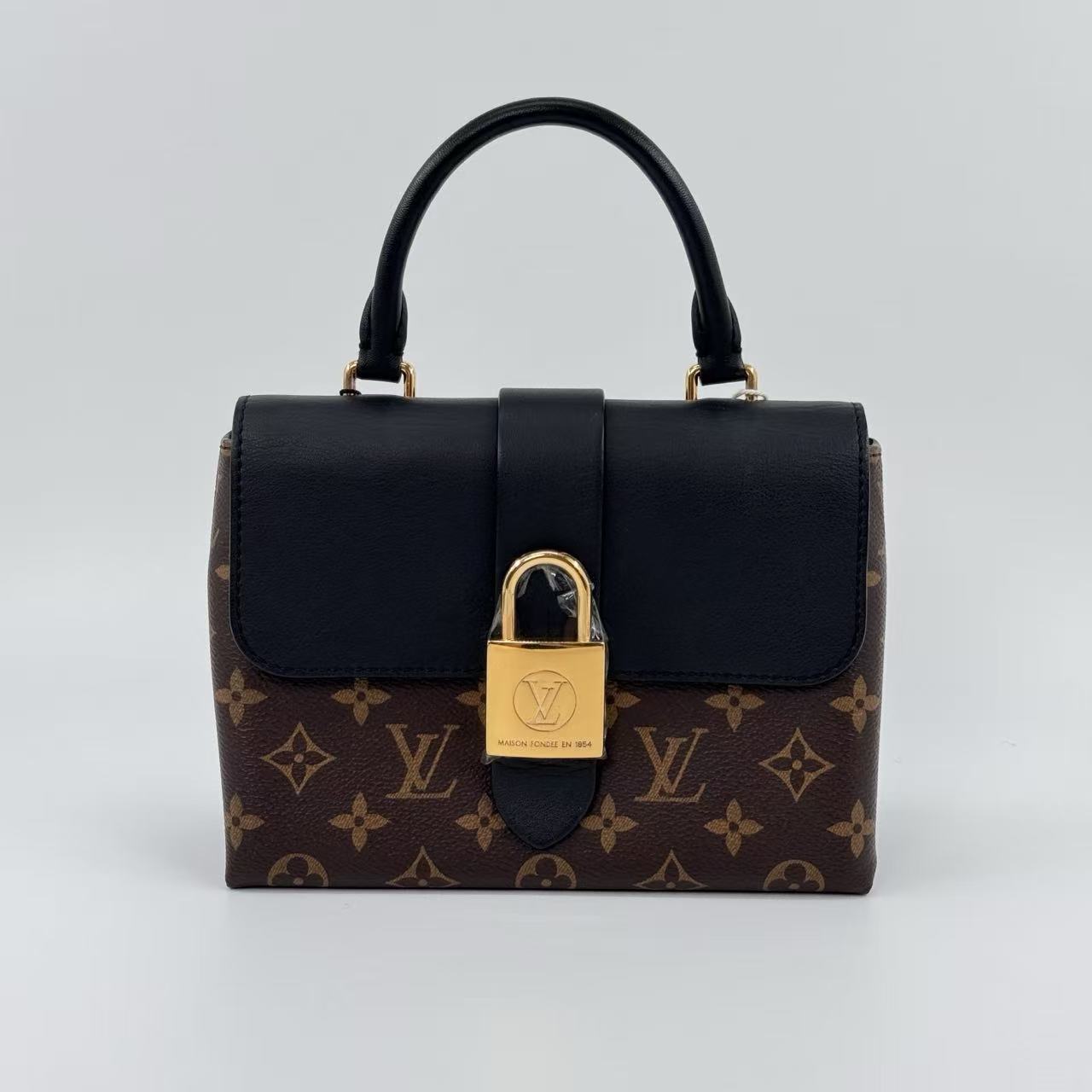 Pre‑owned Louis Vuitton Locky BB Monogram Canvas Top Handle Crossbody Bag