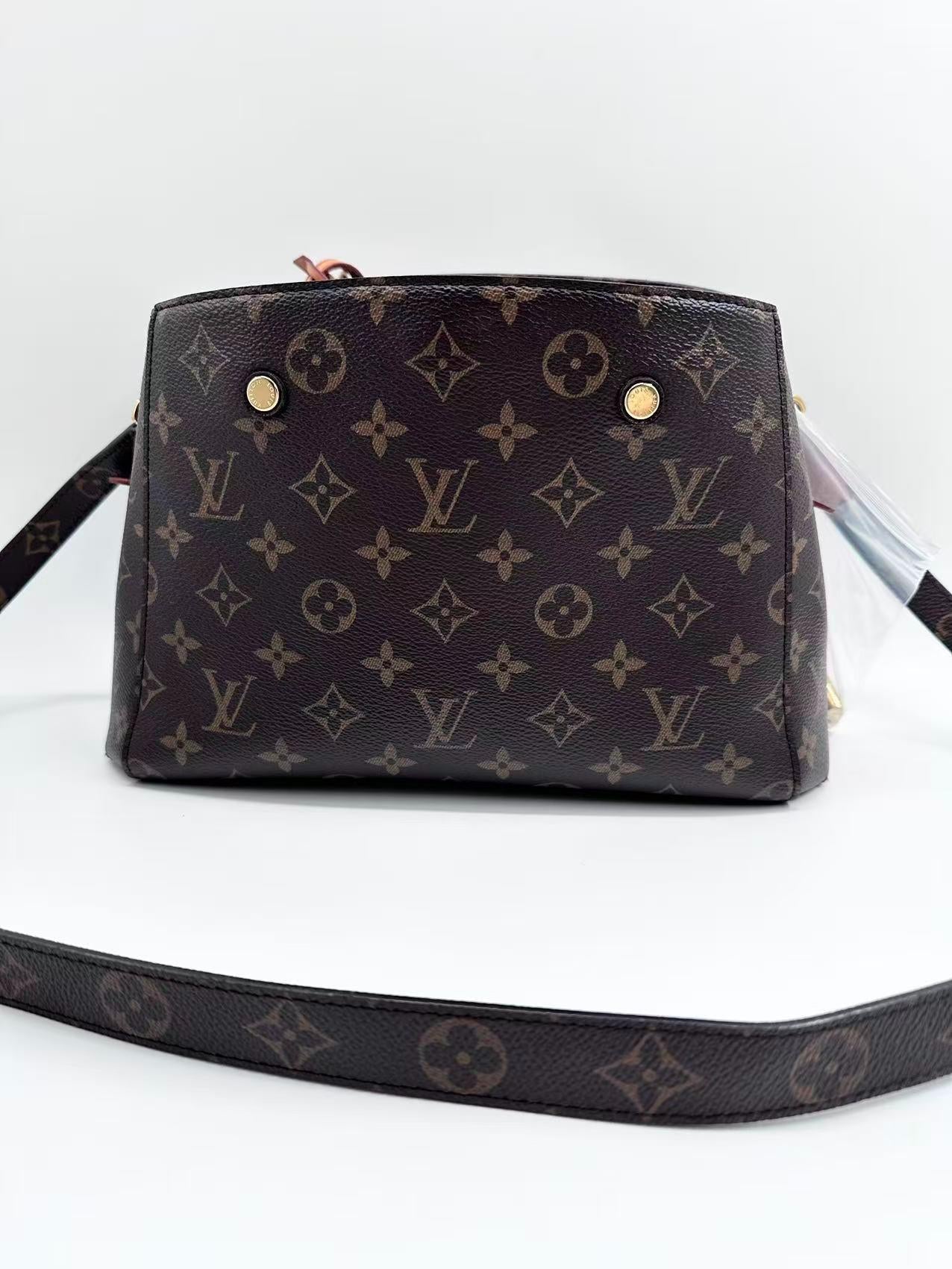 Louis Vuitton canvas Crossbody Bags Classic Monogram Montaigne BB Handbag