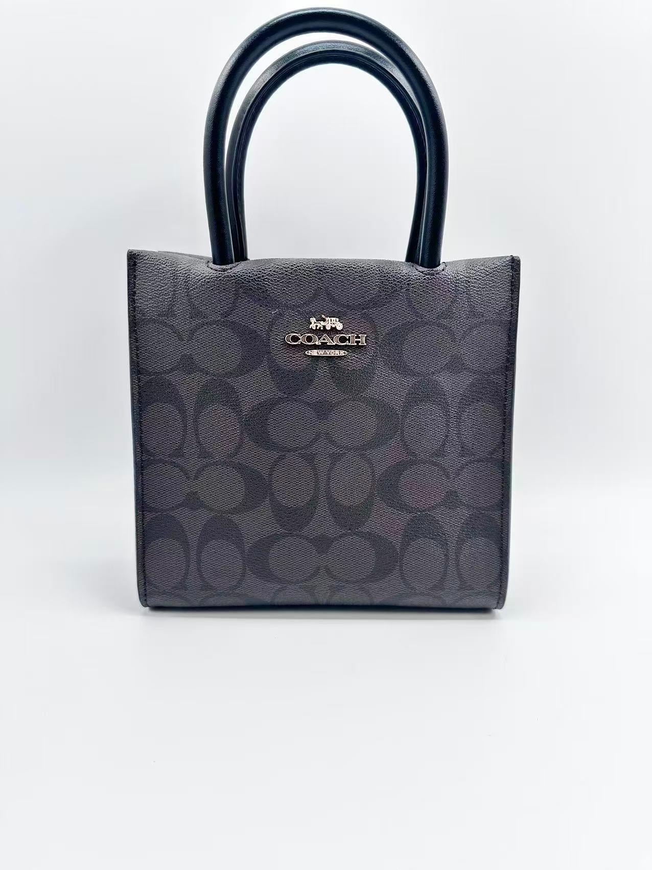 Coach leather Tote Bags Mini Cally Tote Bag Signature Canvas Handbag